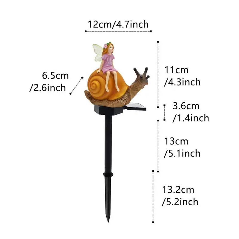 Solar Lichterketten Outdoor-Weg Outdoor-Dekor Lampe Solar dekorative Garten beleuchtung Pfahl Dekor niedlichen Fee Figur Lampe für