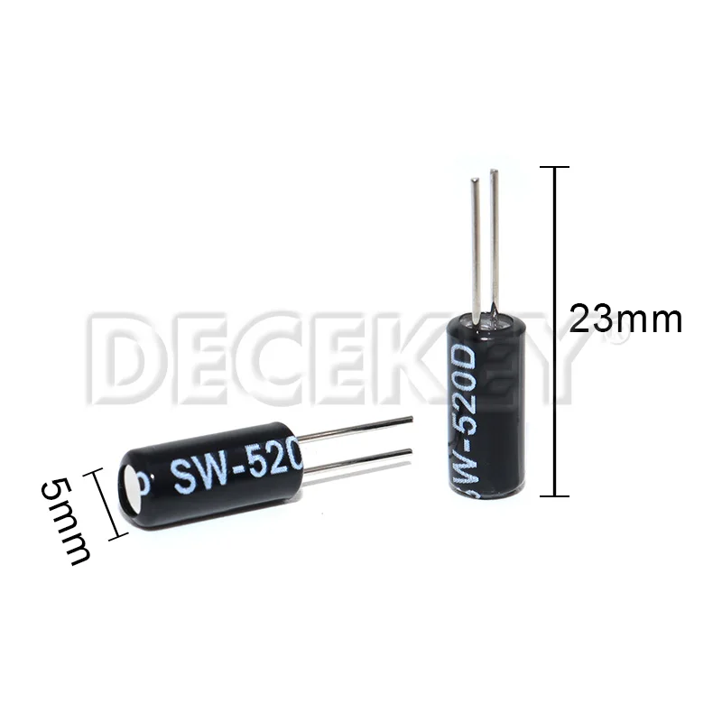 10PCS SW-520D SW520D Vibration Switch Ball Switch 5.2 * 11.5 Angle Switch Tilt Switch
