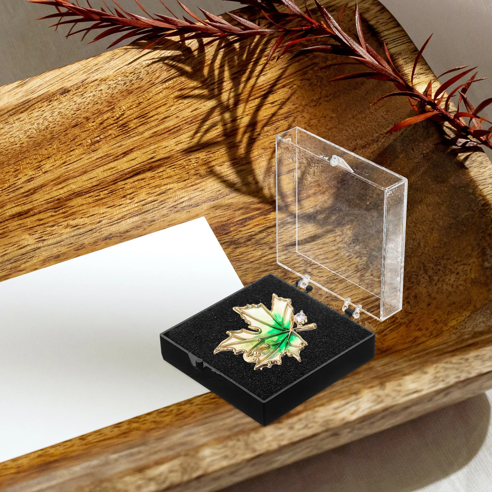 

10Pcs Display Box Black Flat Sponge Lapel Pin Organizer Badge Display Case Jewelry Sample Storage Container Gift Box