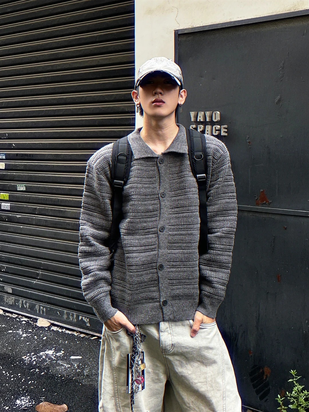 

American Retro Cleanfit Knitted Cardigan Sweater ort Sle Aosphere Casual Outerwear for Men And Women Autumn Season