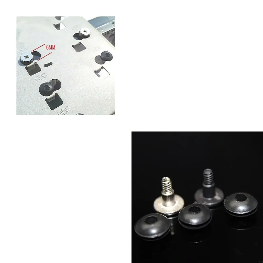20Pcs Metal Computer for Case Shockproof Screws + Shock Absorption HDD Shock Absorption Screws High Quality
