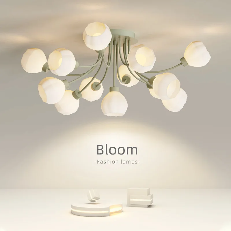 

Cream Style Living Room Lamp Nordic Hall Main Lamp Creative Designer Lamp Simple Modern Intelligent Ceiling Lamp