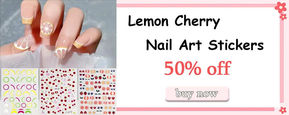 1pc 5d Macaron Blume/Frucht Nagel Charms Aufkleber geprägt Bär/Kaninchen/Brief Nägel Schieber Aufkleber Sommer Kleber Maniküre Dekor & y – Detail 5