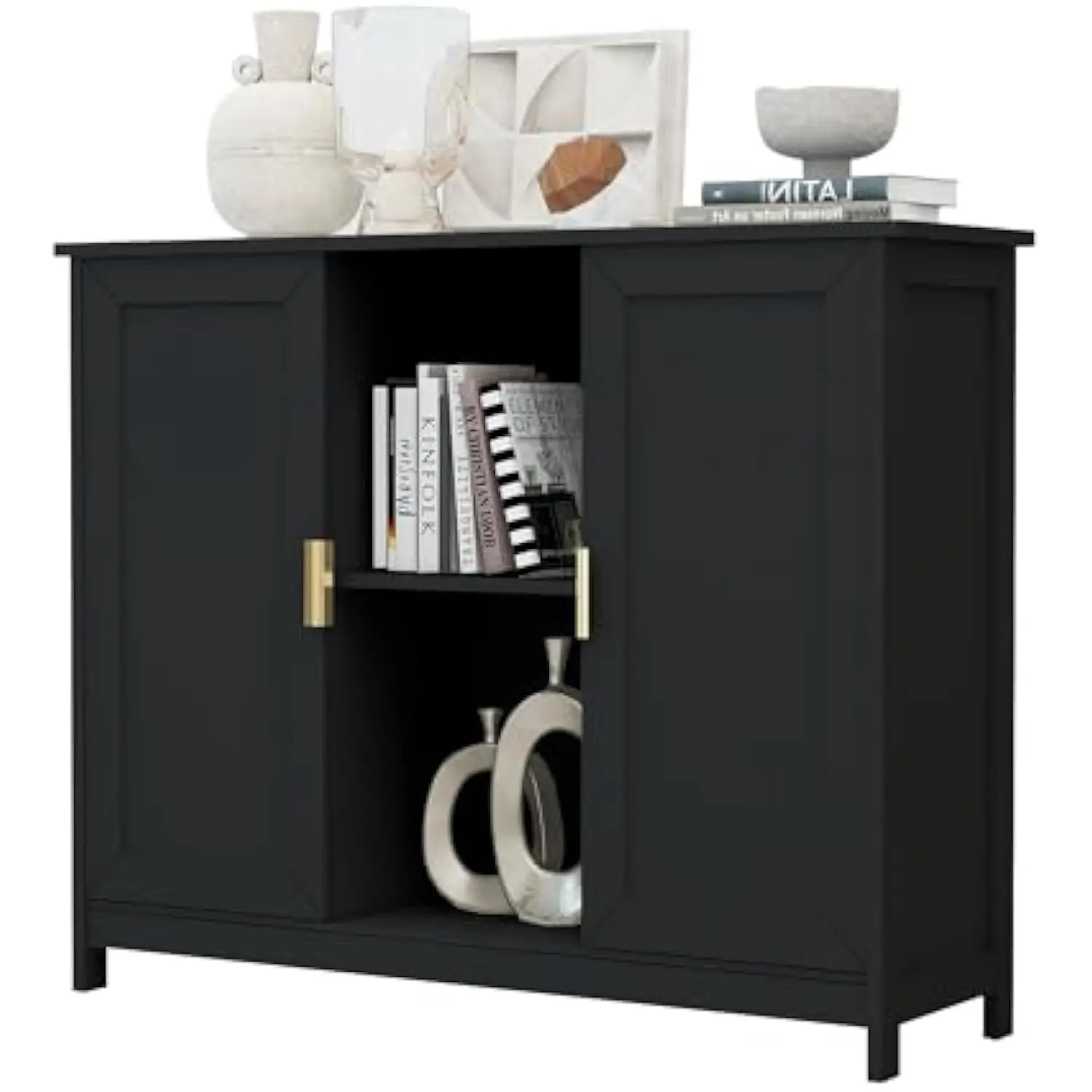 

Черный шкаф для хранения, шкаф-буфетcredenza, деревянный шкаф для кафе-бара, стол-буфет, черный буфет, тонкий шкаф для узкого sp