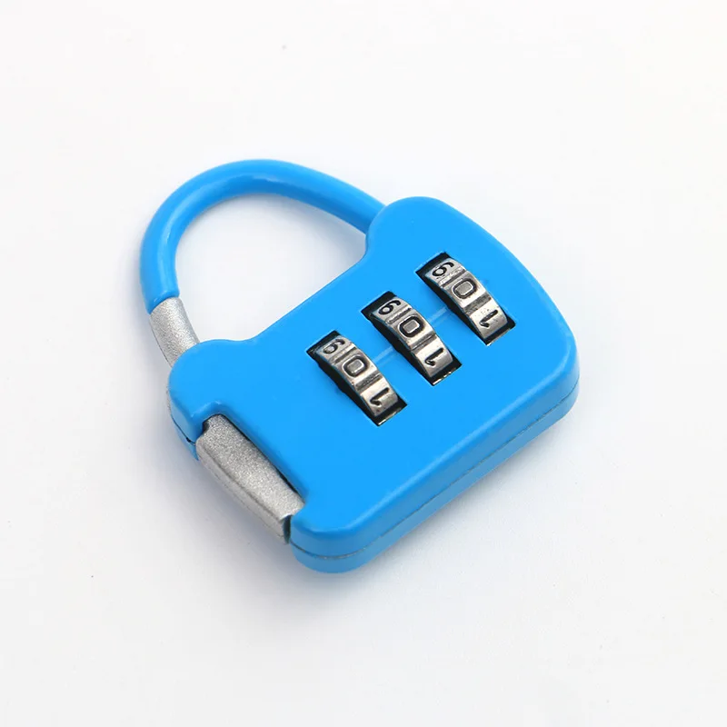 Color Mini Password Padlock Trolley Case Password Lock Student Dormitory Cabinet Password Lock Backpack Zipper Lock