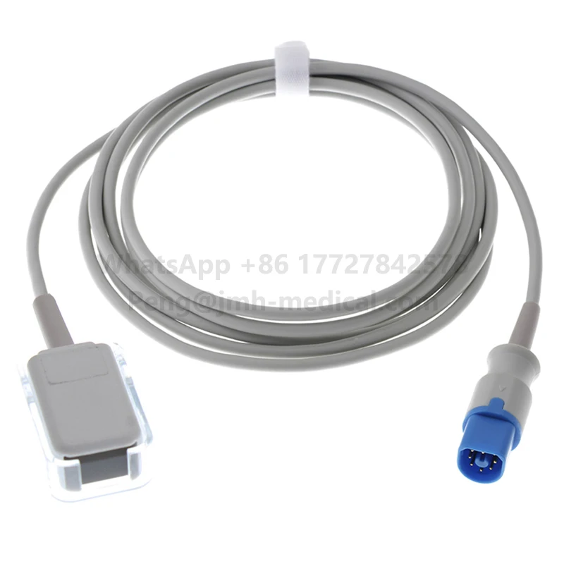 Compatible With 8Pin Monitor Spo2 Sensor Extension Cable M1943A M1943AL,8ft(2.4m), For DB 7Pin Sensor.