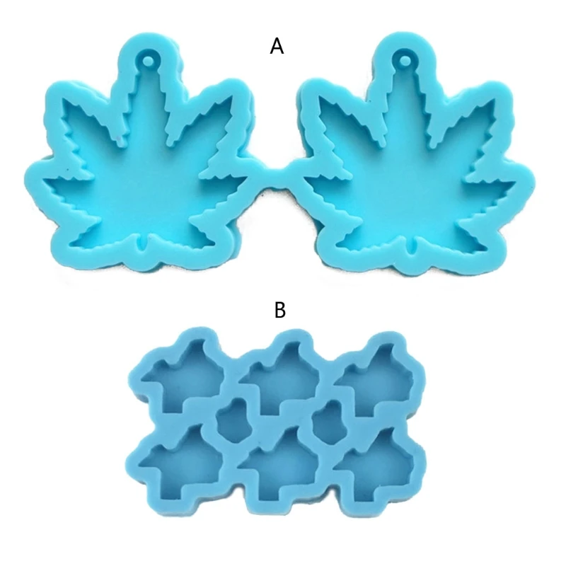 2 Pçs/set Cristal Resina Epóxi Molde Brinco Pingente Molde Silicone DIY Artesanato Jóias Orelha Dangles Decorações Fazendo