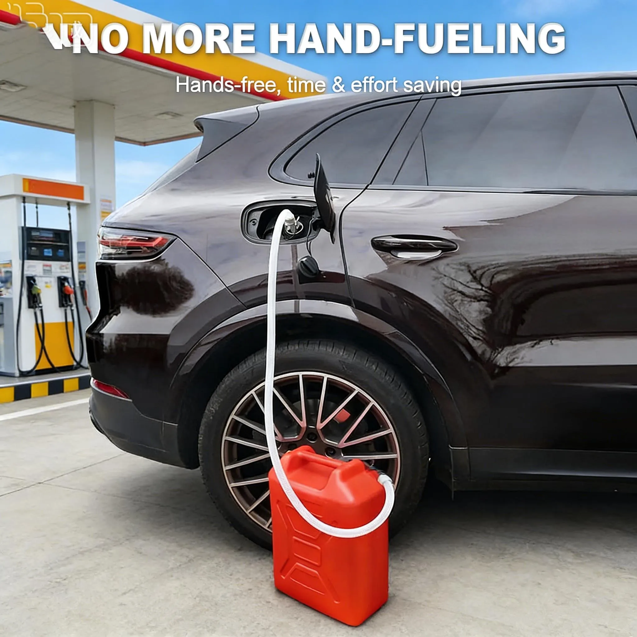 

Электрический топливный насос для перекачки топлива в автомобиле, шланг 51 дюйм, адаптер на 4 бака, датчик автоматической остановки, защита от протечек, USB-топливный насос