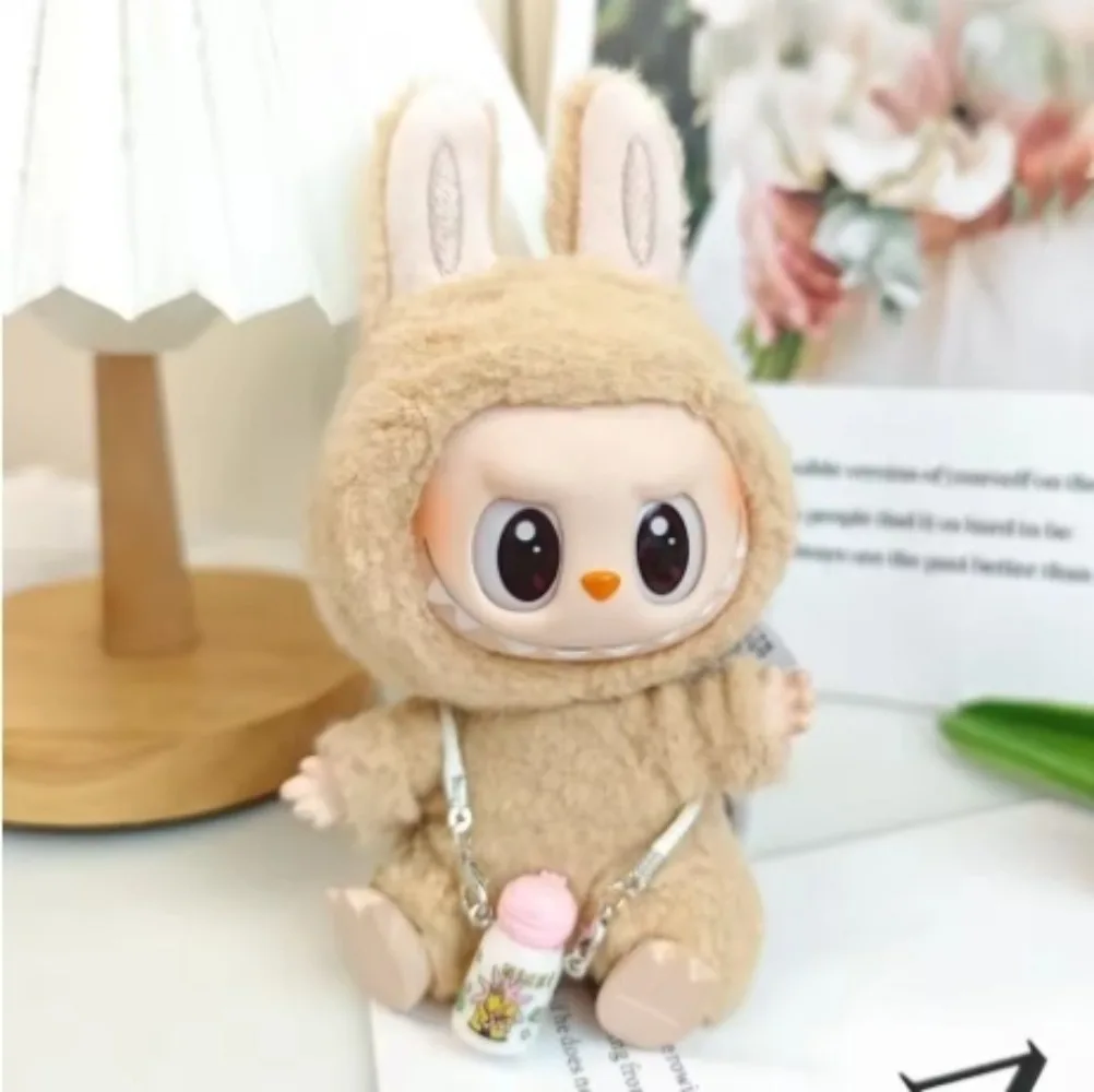 Monster Doll with Backpack Blind Box Heartbeat Macaron Mokoko Anime Character Guessing Bag Pendant Gift Replica