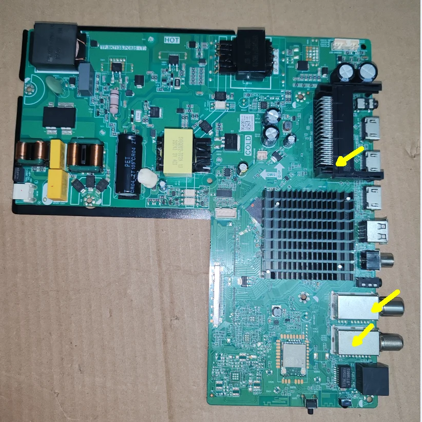 TP.SK713S.PC825(N) Материнская плата сетевого телевидения 4K WiFi, хорошо протестирована, физическое фото для 100--180 В, 560 мА, 138 Вт