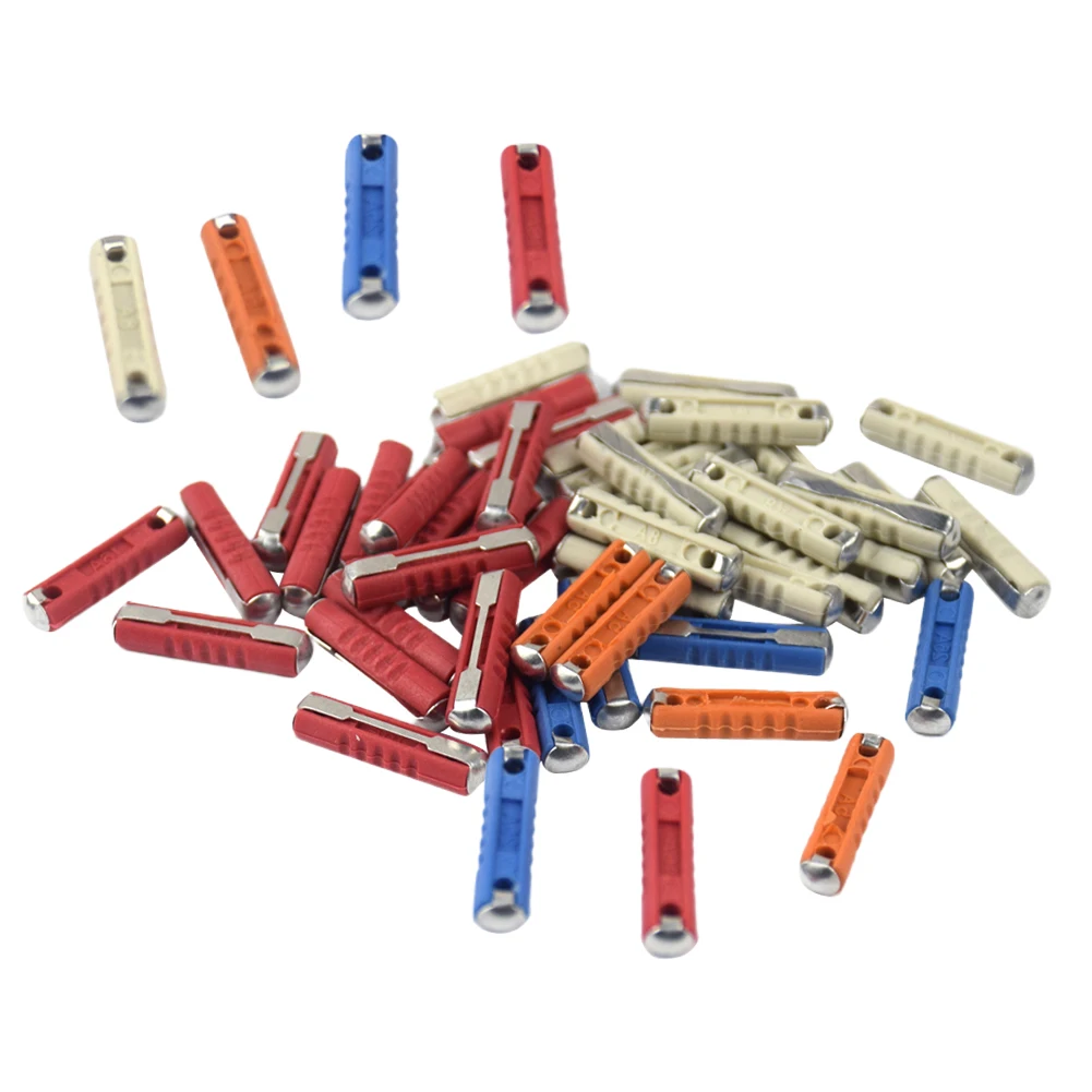 12V Car Fuse Set Zinc Chip Torpedo Type Torpedo Type Fuse Bakelite Auto Torpedo Fuse for Automobile 5/8/16/25A