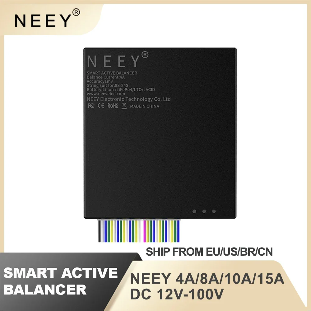 

NEEY 10A BMS Smart Active Balance 2S 3S 4S 5S 6S 7S 8S 14S 16S 20S 21S 22S 24S Lifepo4/Lipo/аккумулятор лто с выравниванием энергии