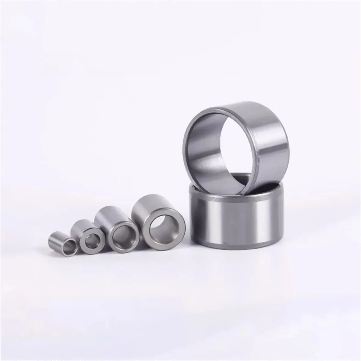 ลูกปืน 2P เหล็ก เส้นผ่านศูนย์กลางภายนอก 3/4/5/6/10 มม. ทนทานต่อการนำภายใน 5/6/7/8/9/10 มม. แขนสวมใส่ ไกด์เพลา แหวนด้านในแจ็คเก็ต