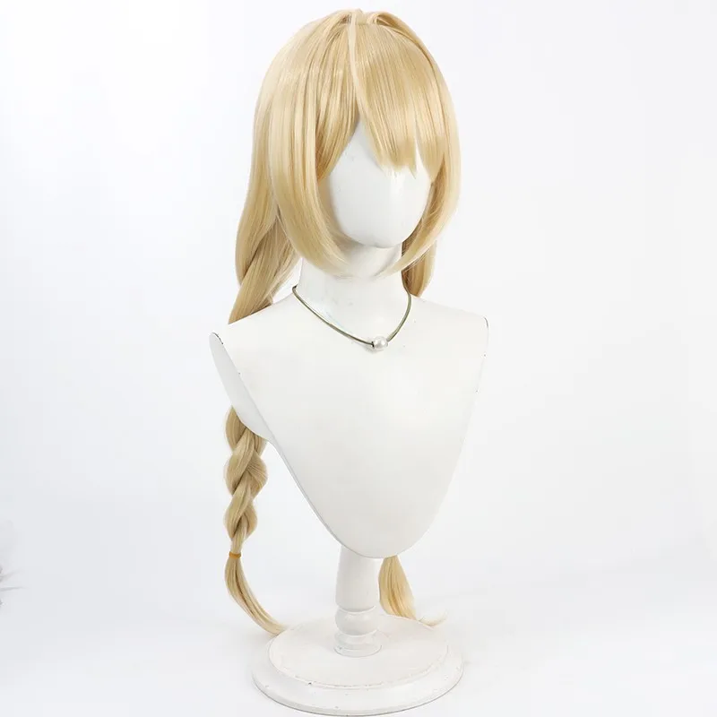 أنيمي لعبة كلوستر شعر مستعار تأثيري ذيل حصان مزدوج الاصطناعية ألياف مقاومة للحرارة الشعر هالوين كرنفال حفلة الدعامة للنساء الفتيات