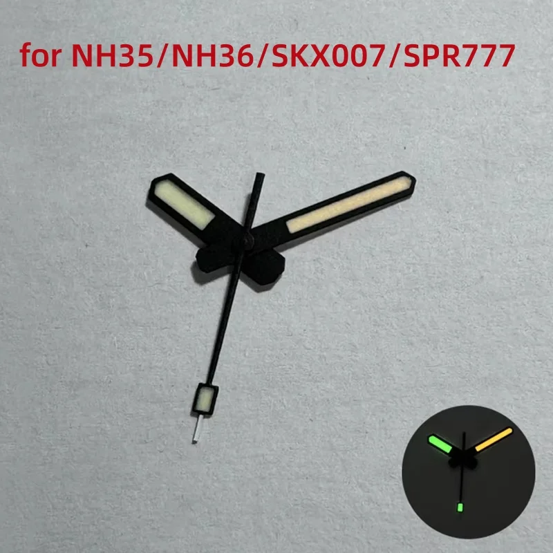 

62MAS Watch Hands Modified for NH35 NH36 Movement SKX007/SPR777/NH35A/NH36A Automatic Watch Luminous Matte Black Watches Parts