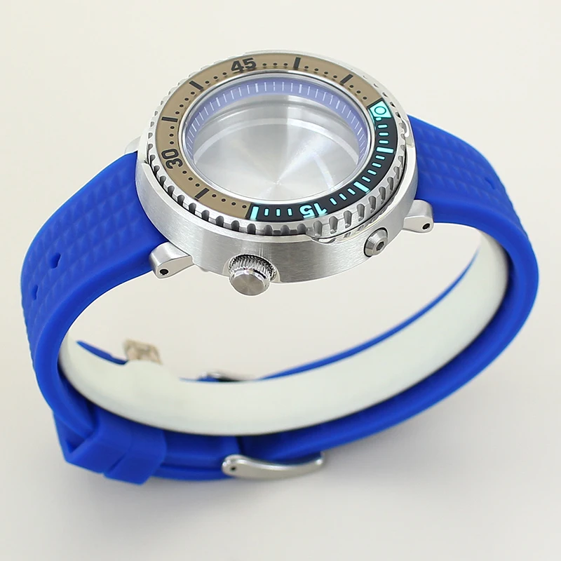 لعلبة NH35 المعدلة يمكن نموذج 316L حزام مطاط من الفولاذ المقاوم للصدأ لقرص 38.8 مللي متر لعيار NH36 #4