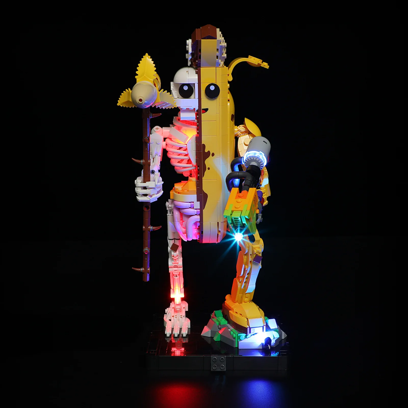 (Only LED Light No Bricks) 77072 Banana Person Peely Bone Ideas (Not Include Building Blocks Bricks Kits Sets Model)