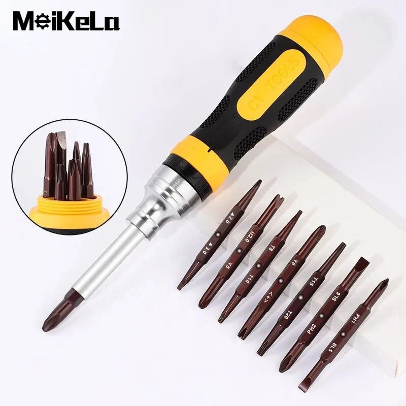 

19 In 1 Magnetic Hex Torx Screwdriver Set DIY Manual for Phone Laptop Electrician Repair Tools Bits Multifunctional Screwdriver