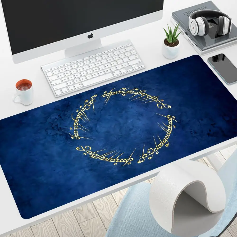 

M-Movie R-Rings Of T-The L-Lords Mouse Pad Home Office Large Mouse Pad Gamer Waterproof PU Leather Desk 800x400mm Mat Computer M