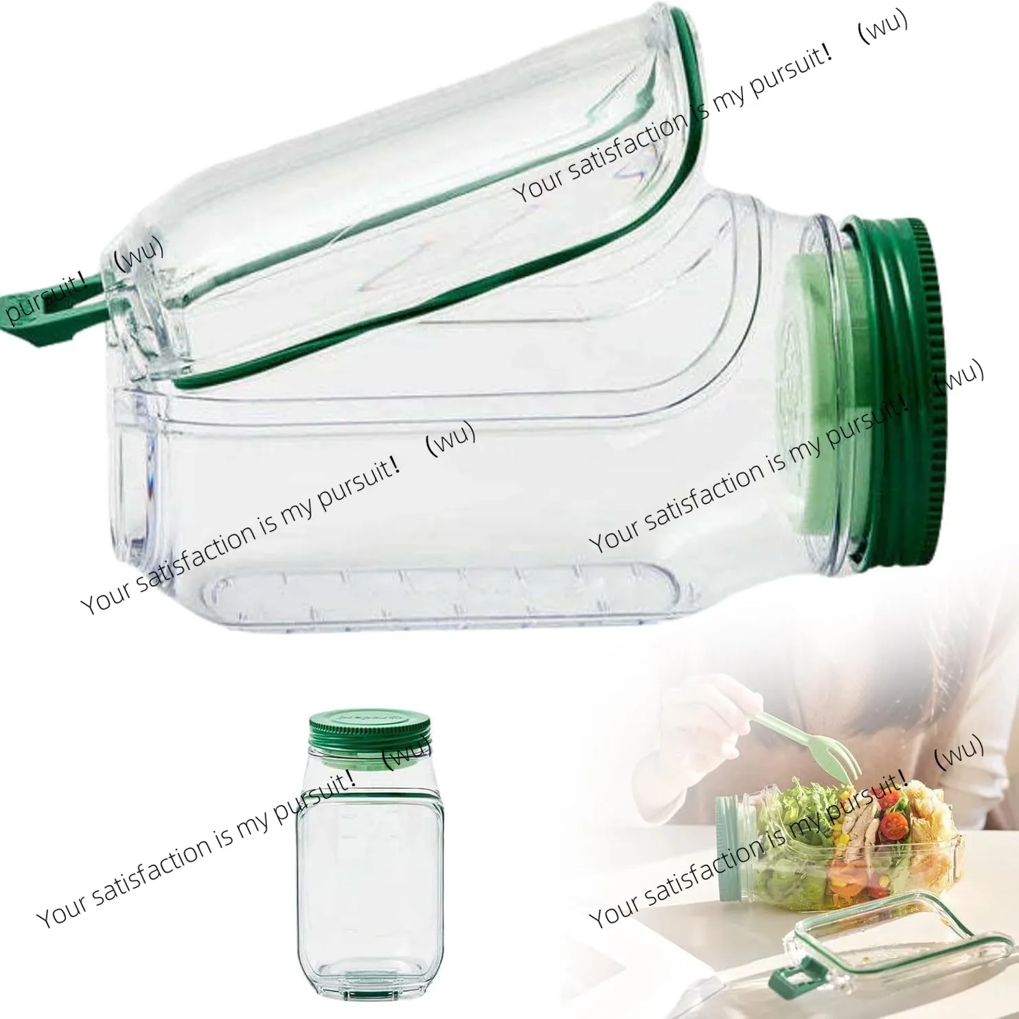 

Стручки для салата, вертикальная многослойная стручка для салата, встроенная пластиковая банка для хранения салата