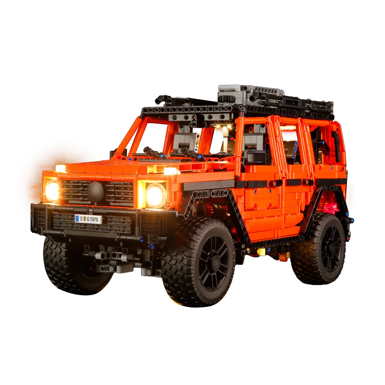 (Only LED Light No Bricks) 42177 PROFESSIONAL Line Orange SUV Car (Not Include Building Blocks Bricks Kits Sets Model)