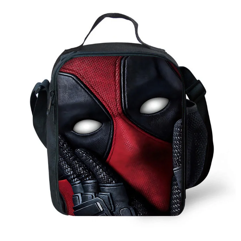 Deadpool e Wolverine Movie Thermal Cooler Lunch Box para meninos e meninas, saco de grande capacidade isolado da criança, Resuable, estudante, piquenique ao ar livre