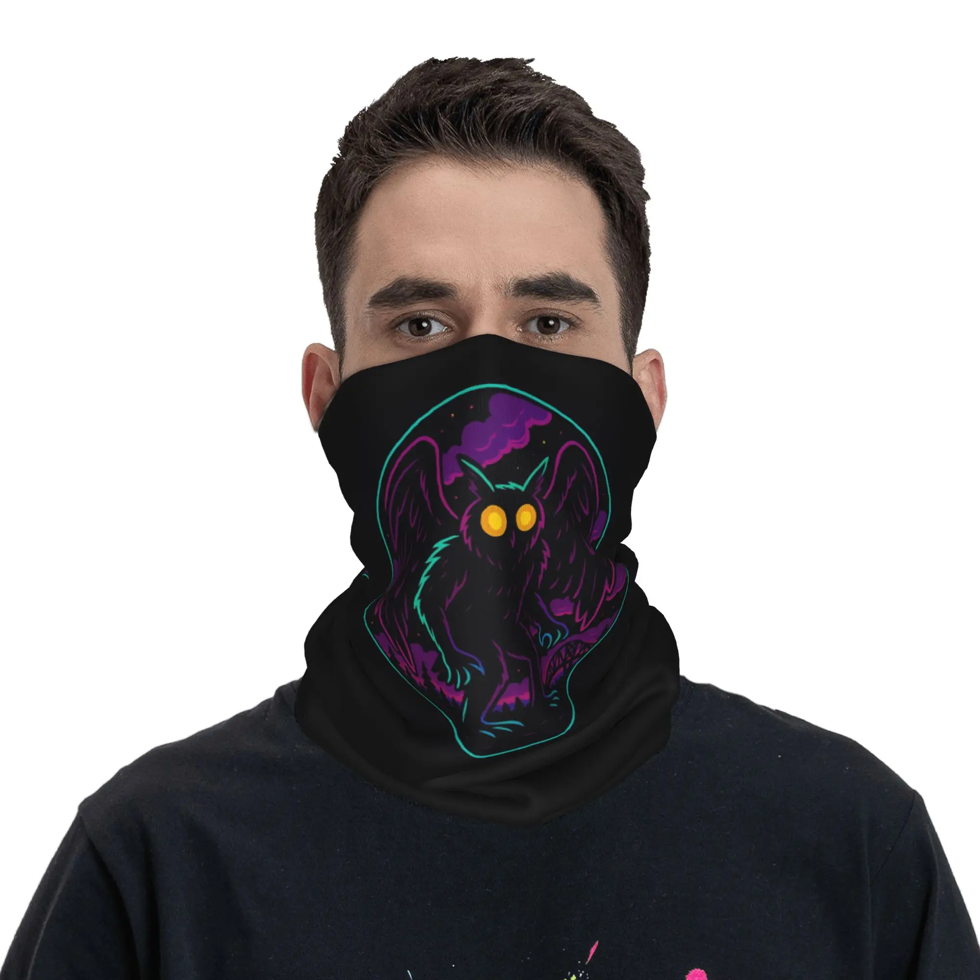 

Бандана-гейтер с принтом Cool Mothman Artwork, шарф для лица, повязка на голову, для занятий спортом на открытом воздухе, для мужчин, женщин, взрослых, на все сезоны