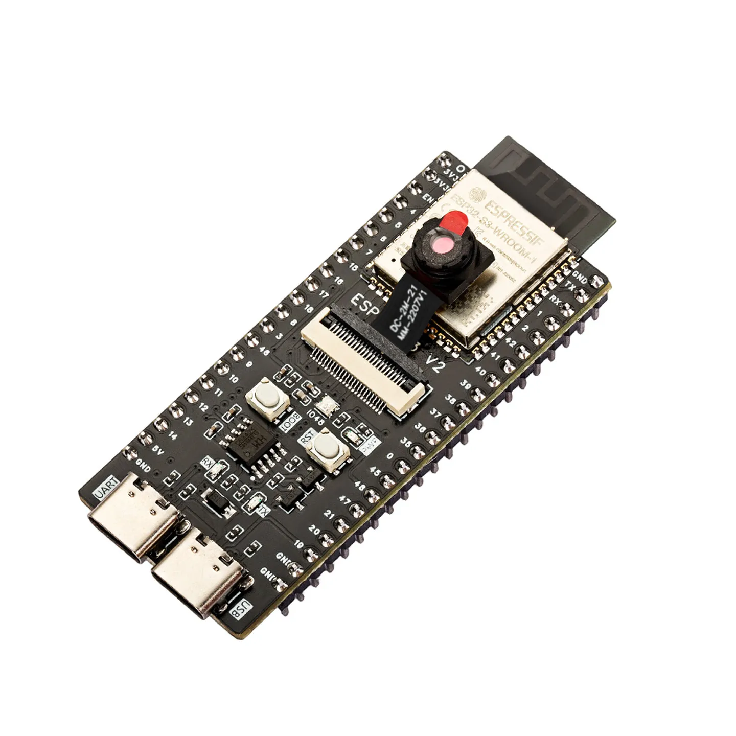 Wifiduino ESP32-S3-CAM Core Development Board, WiFi & Bluetooth IoT Board with Camera and SD Card Slot