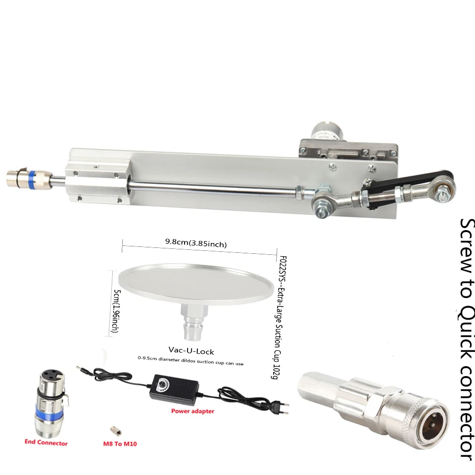 

FREDORCH Telescopic Rocker Arm Actuator With Speed Regulation Adapter Adjustable Reciprocating Linear Machine DIY sex machine