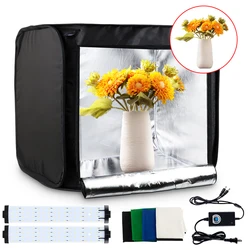 40/60cm Professional Light Box Photo Tent Tabletop Shooting Studio Box for Fotografico Lighting Box with 4 Colors Backdrops