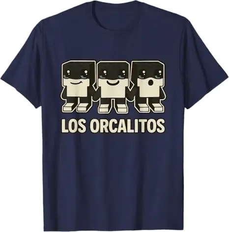 لوس Orcalitos-مضحك الإيطالية Brainrot الاطفال Orcalero Orcala تي شيرت الفكاهة Y2k تصميم ألعاب الفيديو الجرافيك المحملة الزي الجدة هدية