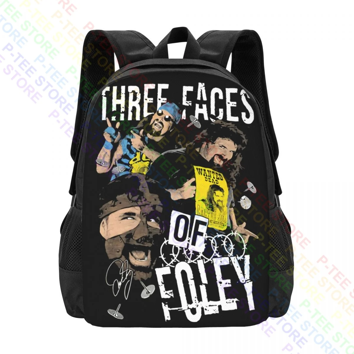 Mick Foley Legends GraphicBackpack Large Capacity Shoe Bag Riding Backpack