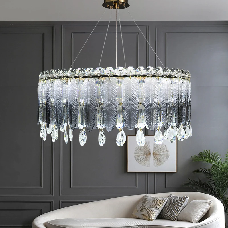 

Crystal chandelier Modern crystal lamp living room home decor LED chandelier kitchen chandeliers dining room pendant lamps light