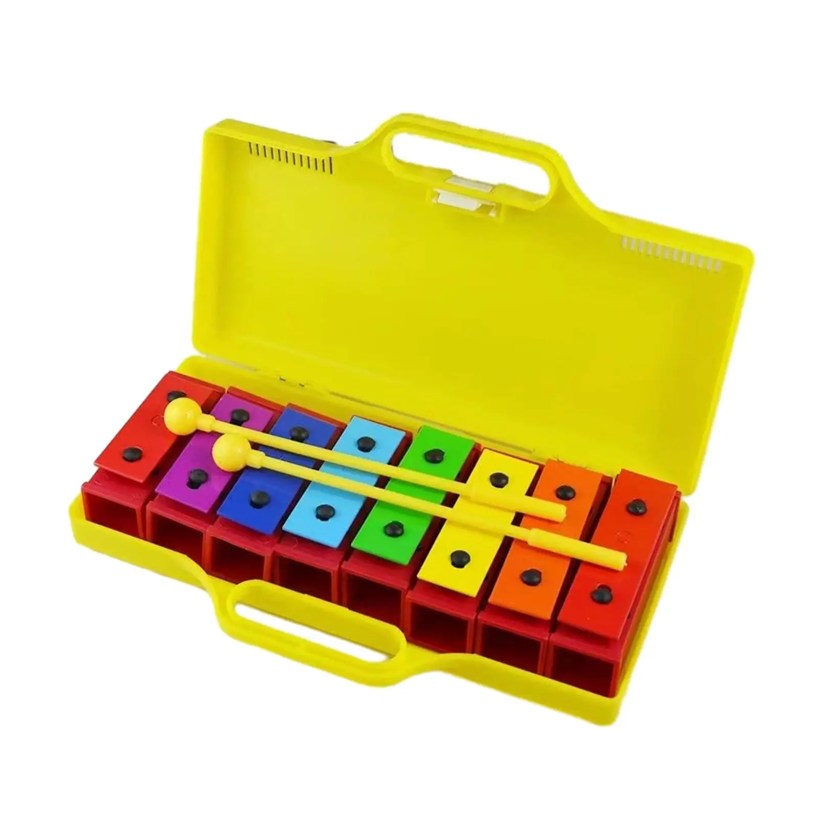 Glockenspiel Xilofone com marretas, Presente Educacional Dia dos Namorados, 8 Nota