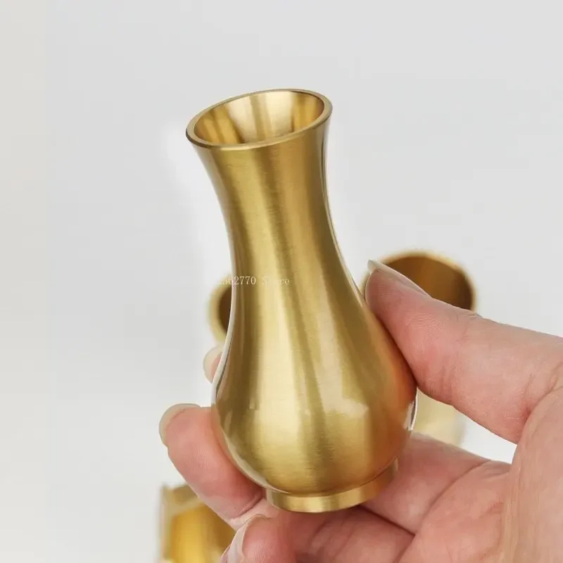 Brass Incense Bottle Incense Seal Tools Storage Bottle DIY Simple Indoor Seal Tool Storage Tea Ceremony Decorative Ornaments