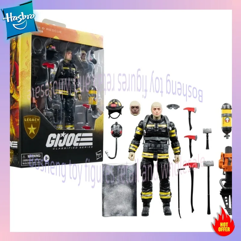 

G.I. Joe Classified Series Legacy Collection-Search & Rescue Firefighter Collectible 6Inch Action Figure Toy with 14 Accessories