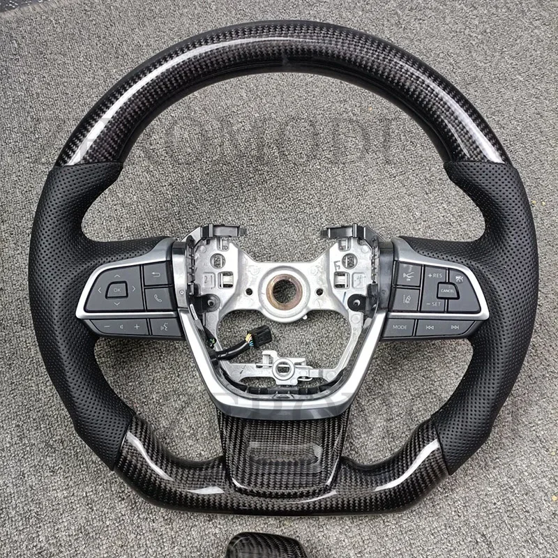 Carbon Fiber Steering Wheel For Toyota Sienna 2021 2022 Granvia