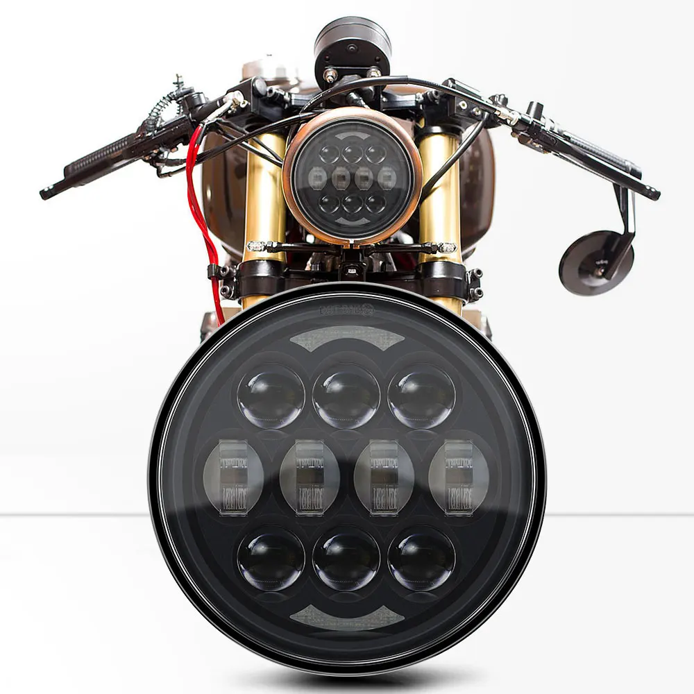 

5 3/4"inch Iron 883 Dyna Headlamp 5.75 LED Headlight DRL For Triumph Rocket Iii 3 Speed Tripl & Street Triple 5.75" Lamp