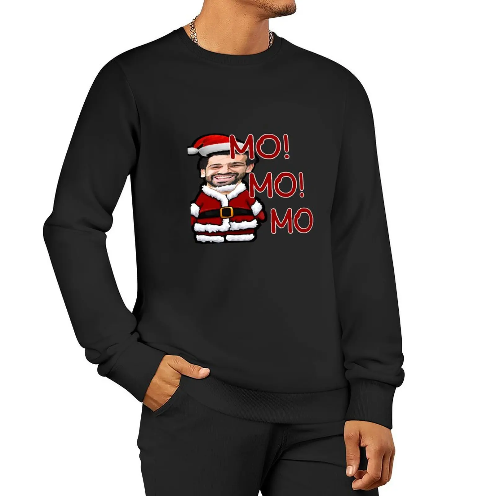 

santa Mo! Mo! Mo! Salah Gift For Men and Women, Gift For Fans, Gift Christmas Day Pullover Hoodie