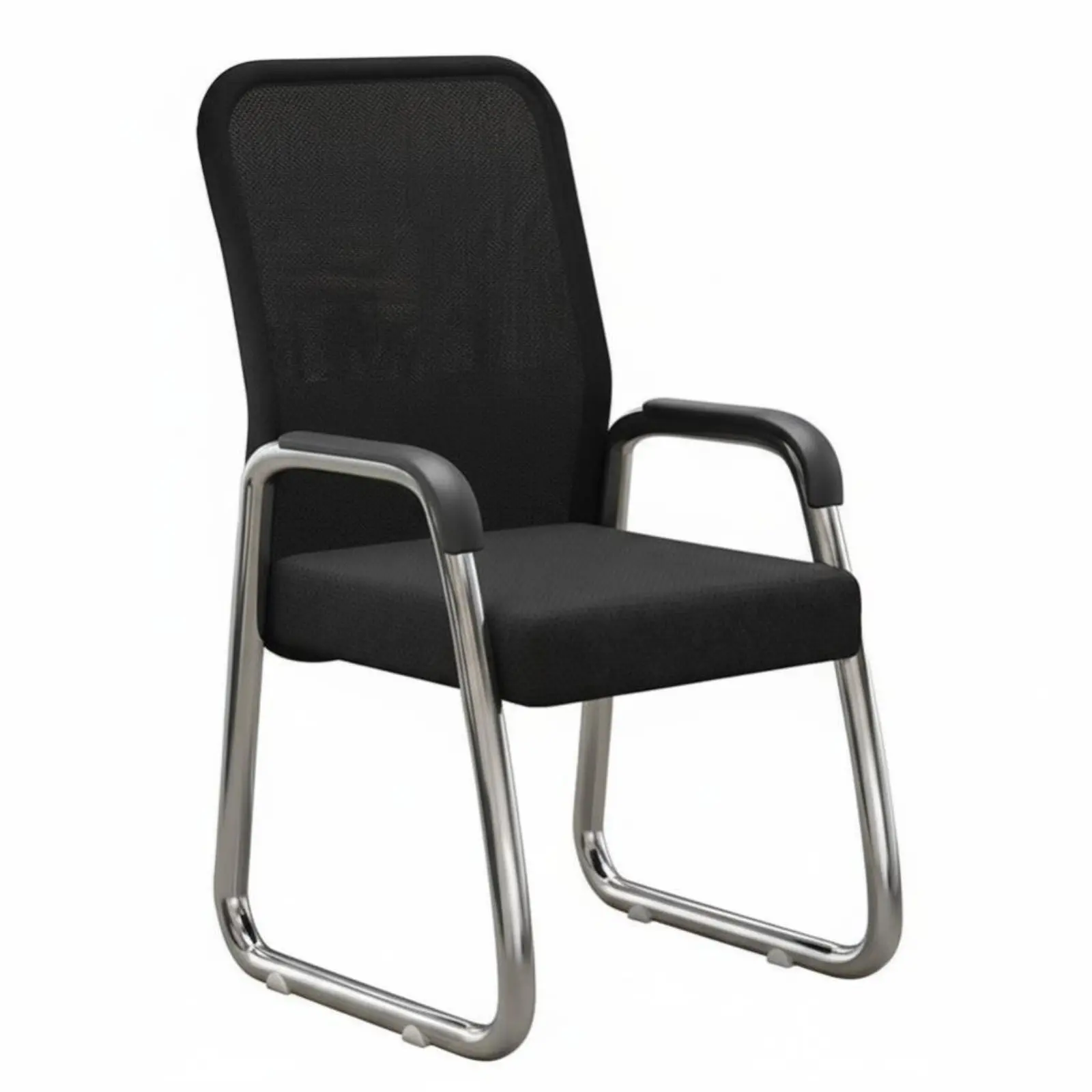 Cadeira Ergonômica com Rodas e Suporte para Coluna, Cadeira de Malha com Apoio para Braços, Altura Ajustável, Rotação de 360 Graus para Estudantes