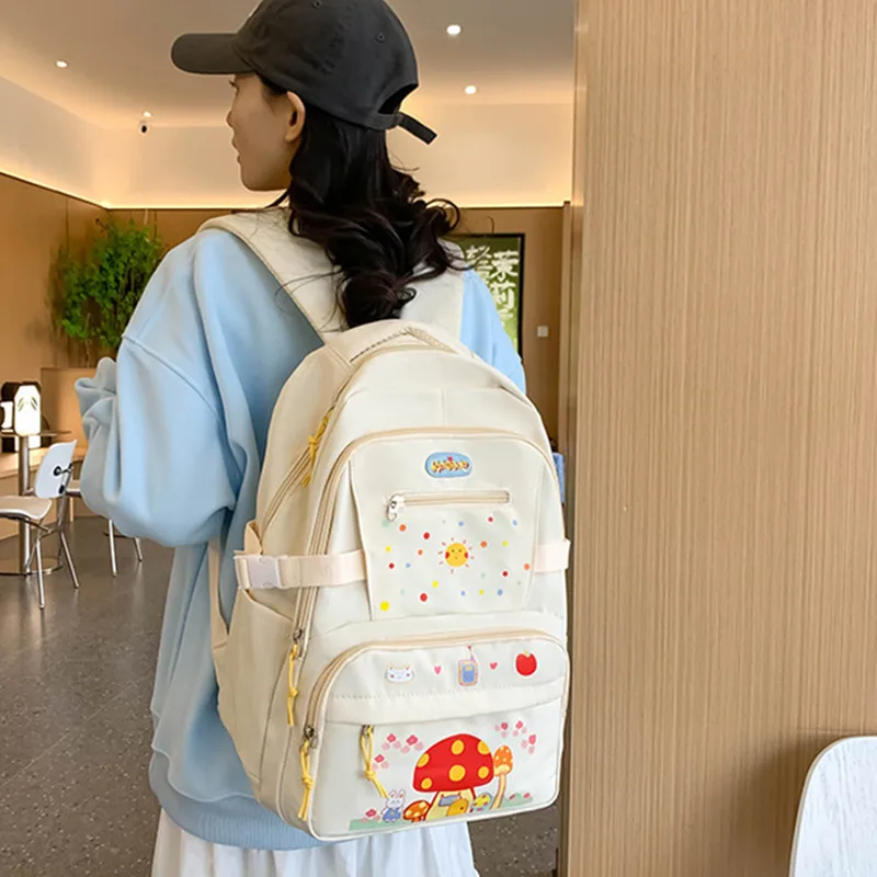 

Рюкзаки для учащихся средних и старших классов для девочек, новые японские рюкзаки Ins, милые рюкзаки для девочек, большая вместимость