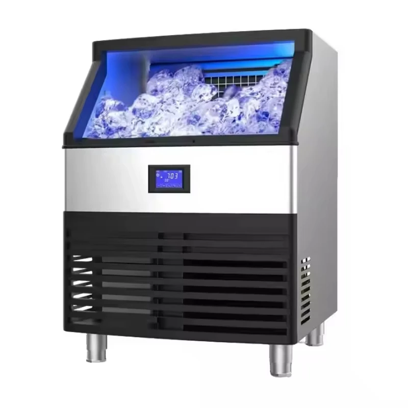 

Commercial High Capacity Cube Ice Machine Automatic Ice Machine Stainless Steel