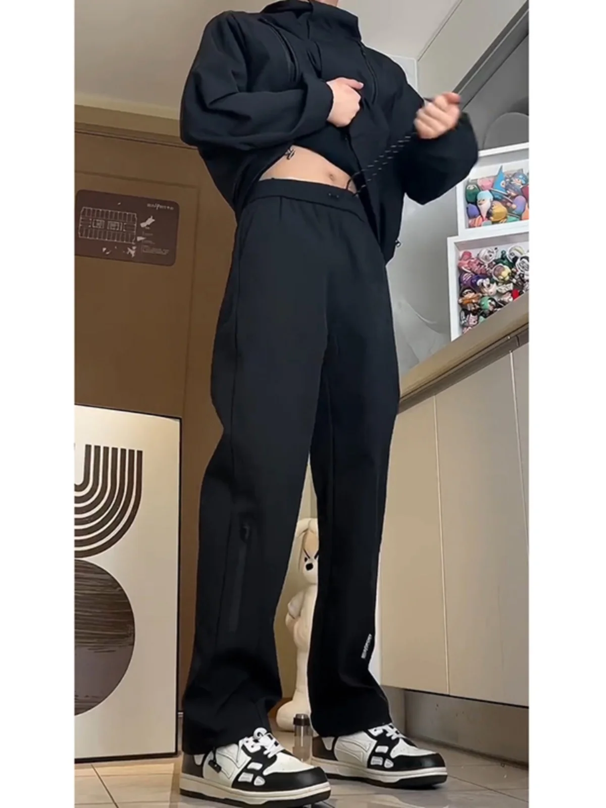 Outdoor Windproof Waterproof Men's Summer Casual Pants Straight Leg Workwear Trousers for Hiking Tee-Proof Cargo orts