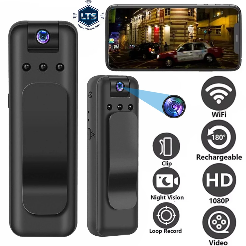 1080P HD Körper-Minikamera Tragbarer Kleiner Digitaler Videorekorder M8 Polizei-Bodycam Infrarot-Nachtsicht Miniatur-Camcorder