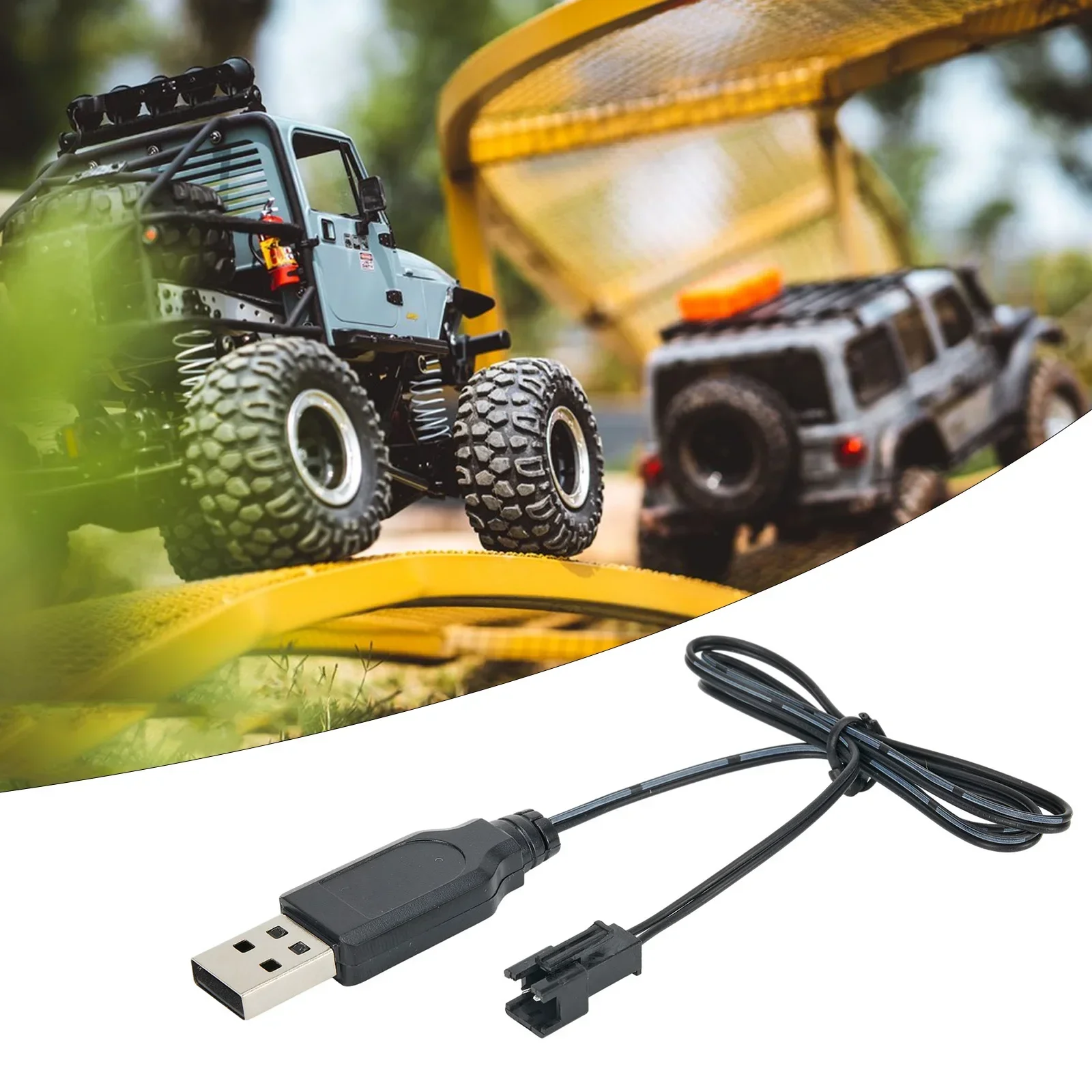 1pc Usb Charger Cable For 3.7V Lithium Battery Charger SM-2P Forward RC Car Aircraft Remote Control Toy Accessories