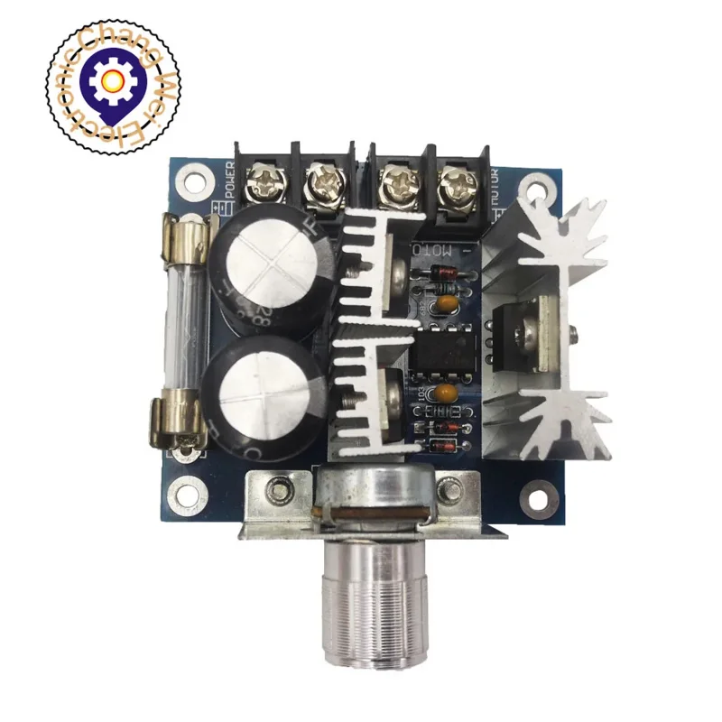 PWM DC motor speed controller with Knob Kit 10V-40V Current Voltage Regulator 8A bracket 12V2 4V 36V