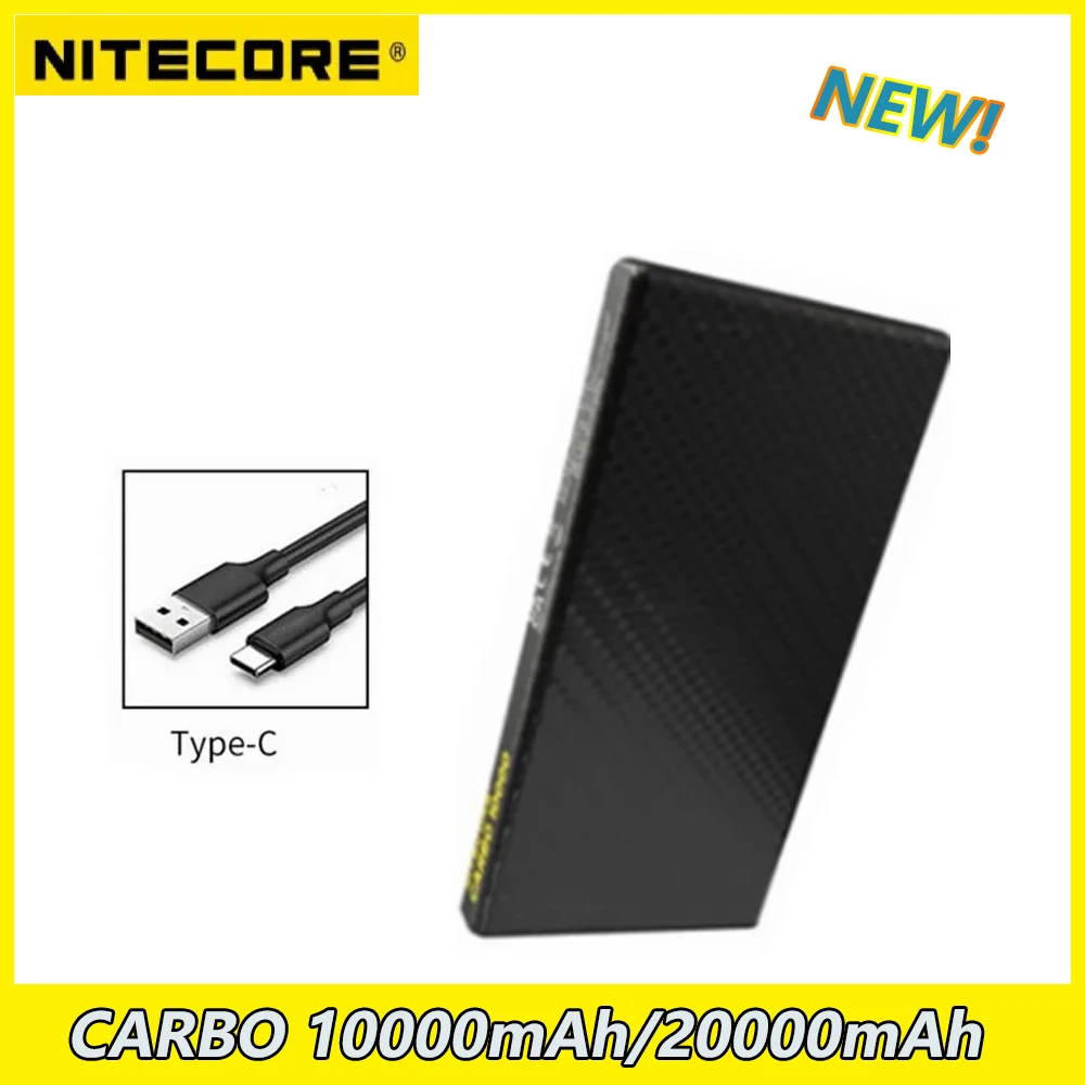 

Nitecore CARBO 10000mAh/20000mAh Large Capacity Fast Charge Portable For Huawei Apple iphone Cell Phone Special