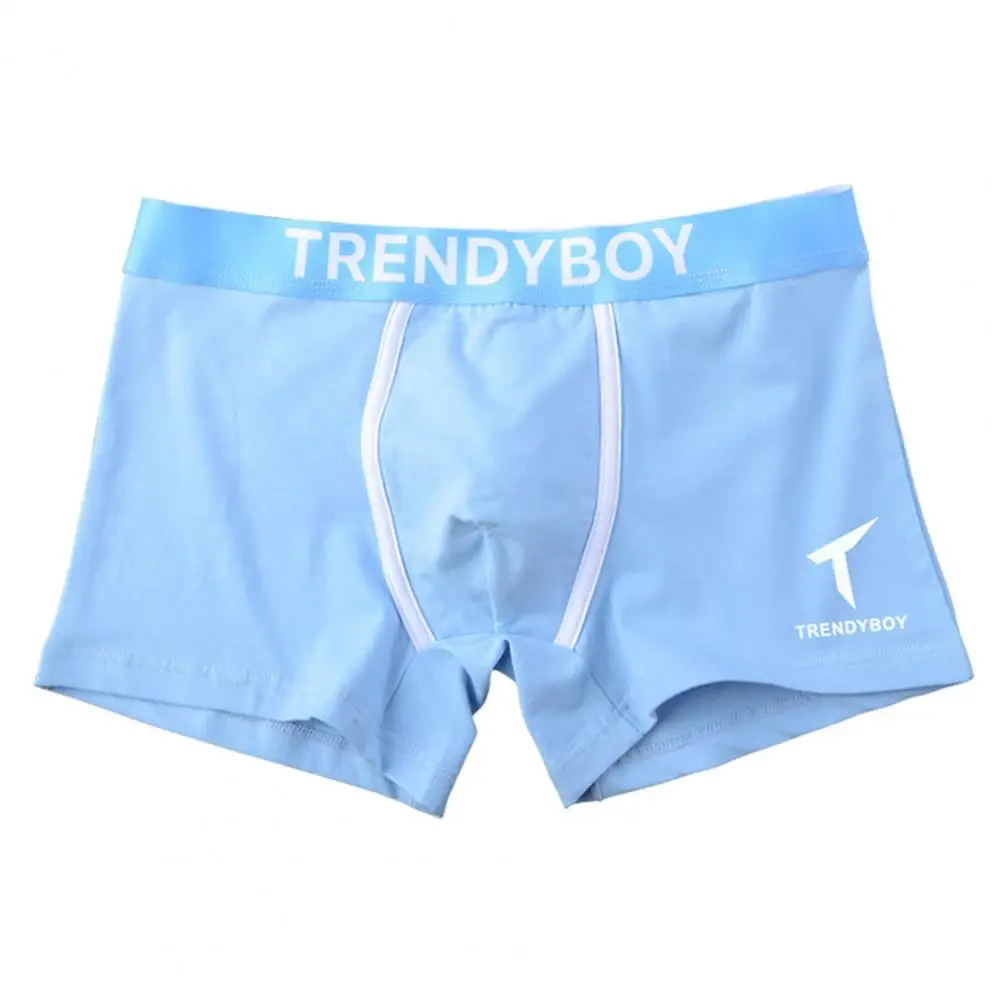 Men Panties Letter Print Moisture Wicking Color Matching Men Panties No Constraint Male Underpants Men Intimate Clothes