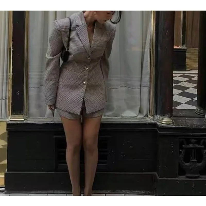 2026 New Suit Women's Jacket Fashion Temperament British Suit Qianniao Slim and Thin Commute