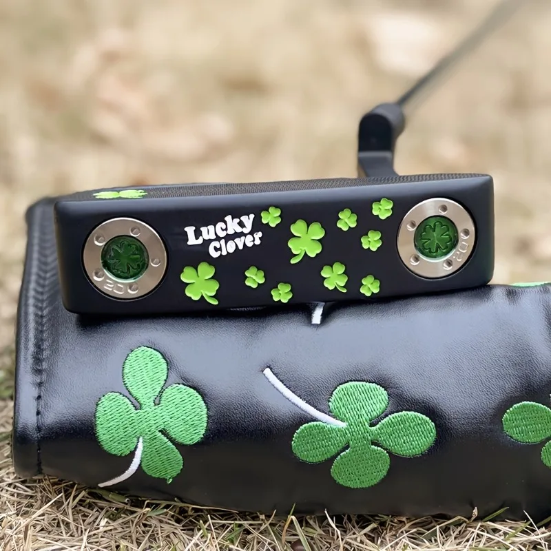 

1pc Black Lucky Clover Golf Putter, Club Size 32-36 inches, Equipped with Head Protection, Golf Accessories, Detachable ﻿